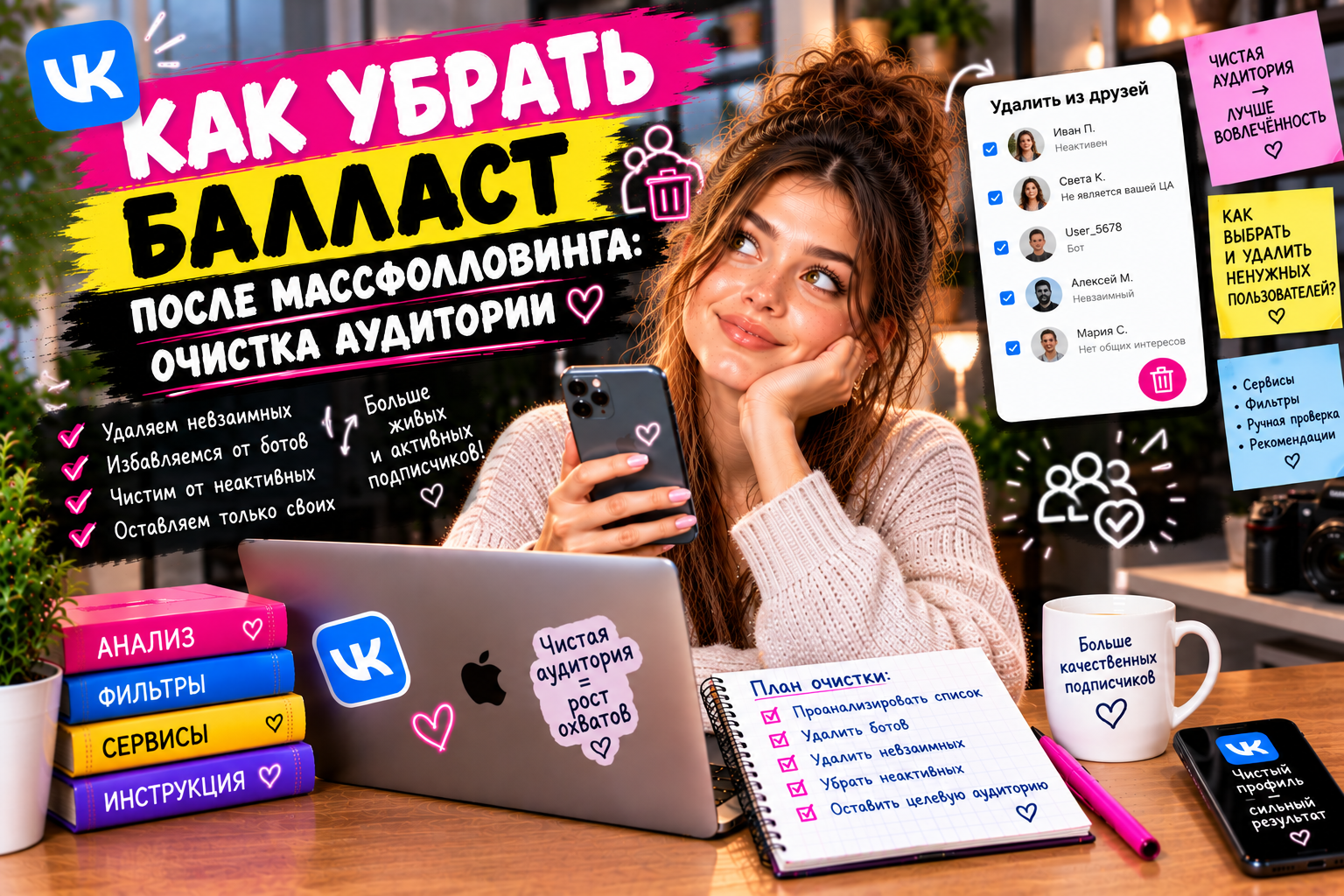 Как убрать балласт после масcфолловинга: очистка аудитории